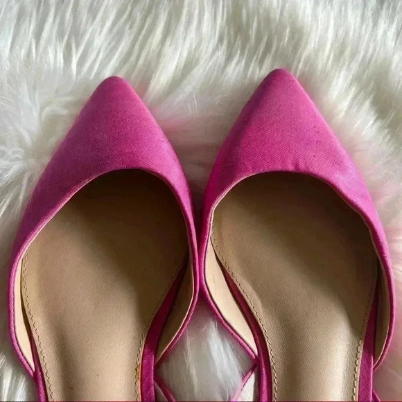 New J. McLaughlin Silk Pointy Shoes Sz 6 - Picture 5 of 10